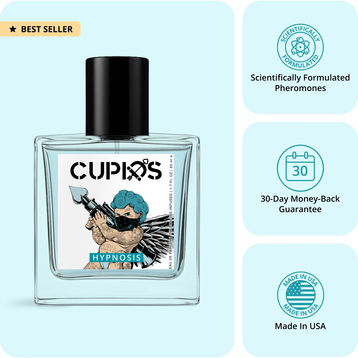 Original Cupids™ Hypnosis Pheromone Cologne 50 ml.