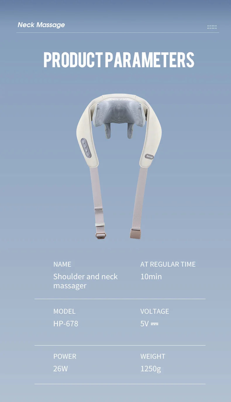 Clynera RelaxPro™ | Wireless Neck & Back Massager