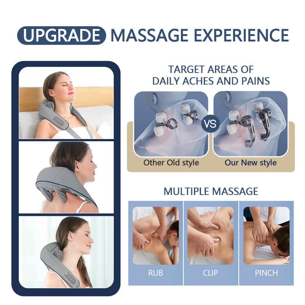 Clynera RelaxPro™ | Wireless Neck & Back Massager