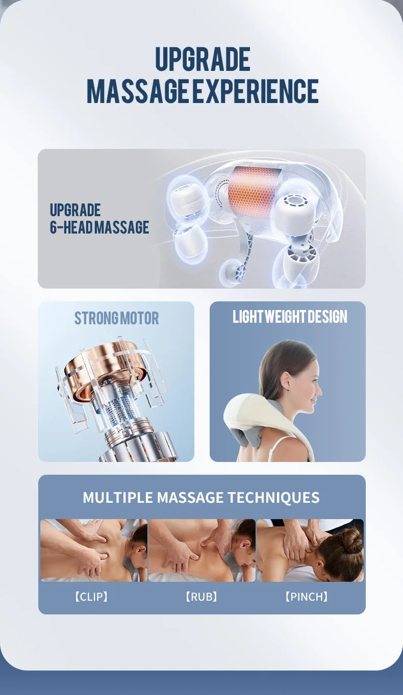 Clynera RelaxPro™ | Wireless Neck & Back Massager