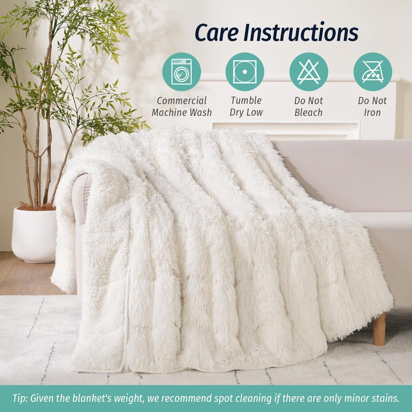 Faux Fur Weighted Blanket
