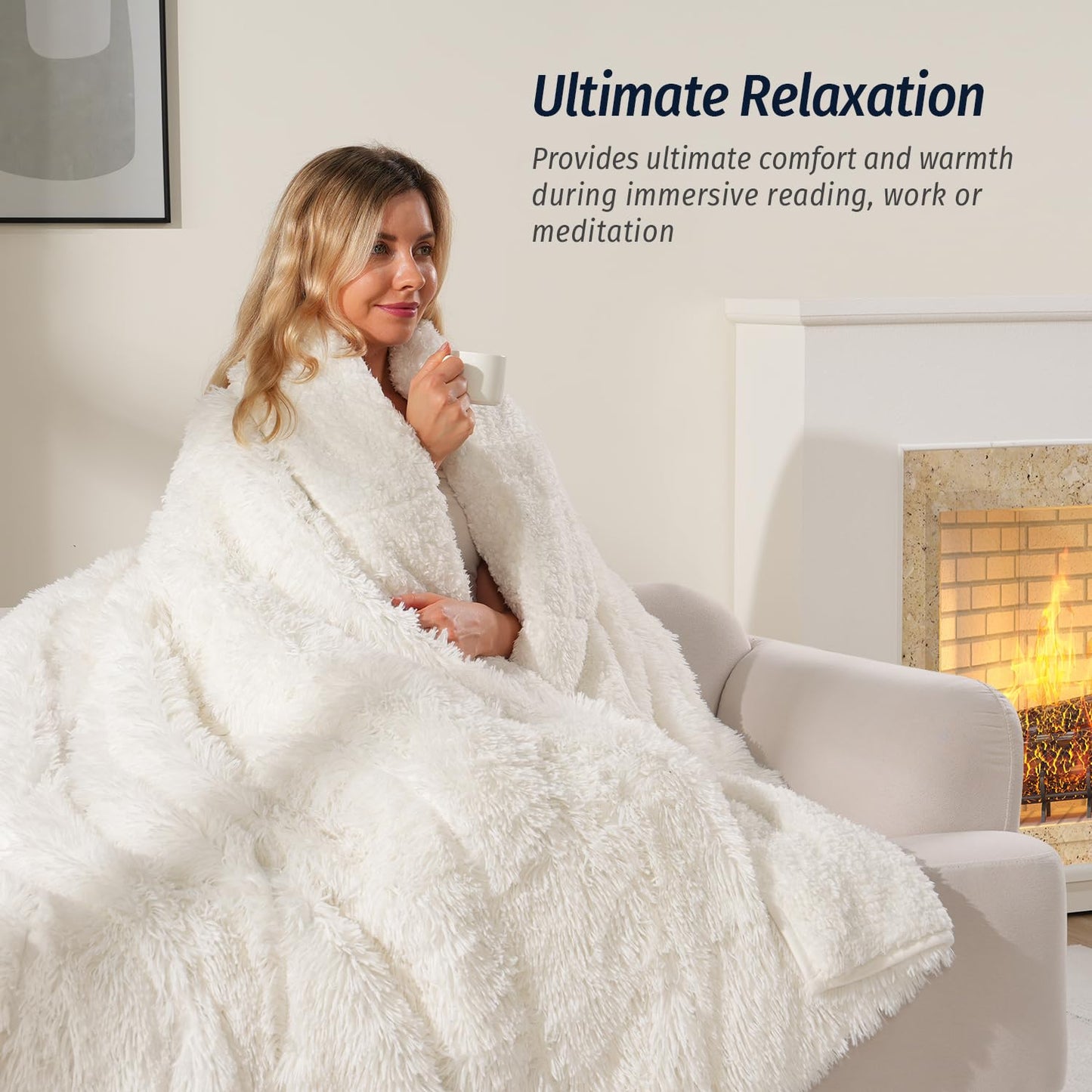 Faux Fur Weighted Blanket