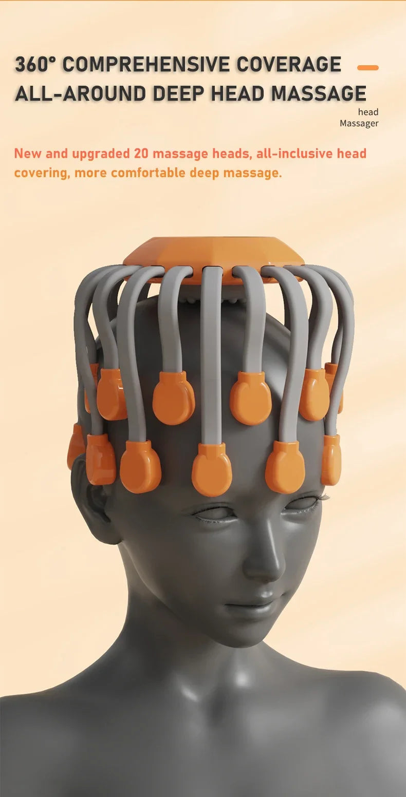 Clynera RelaxPro™ | 20 Heads Scalp Massager
