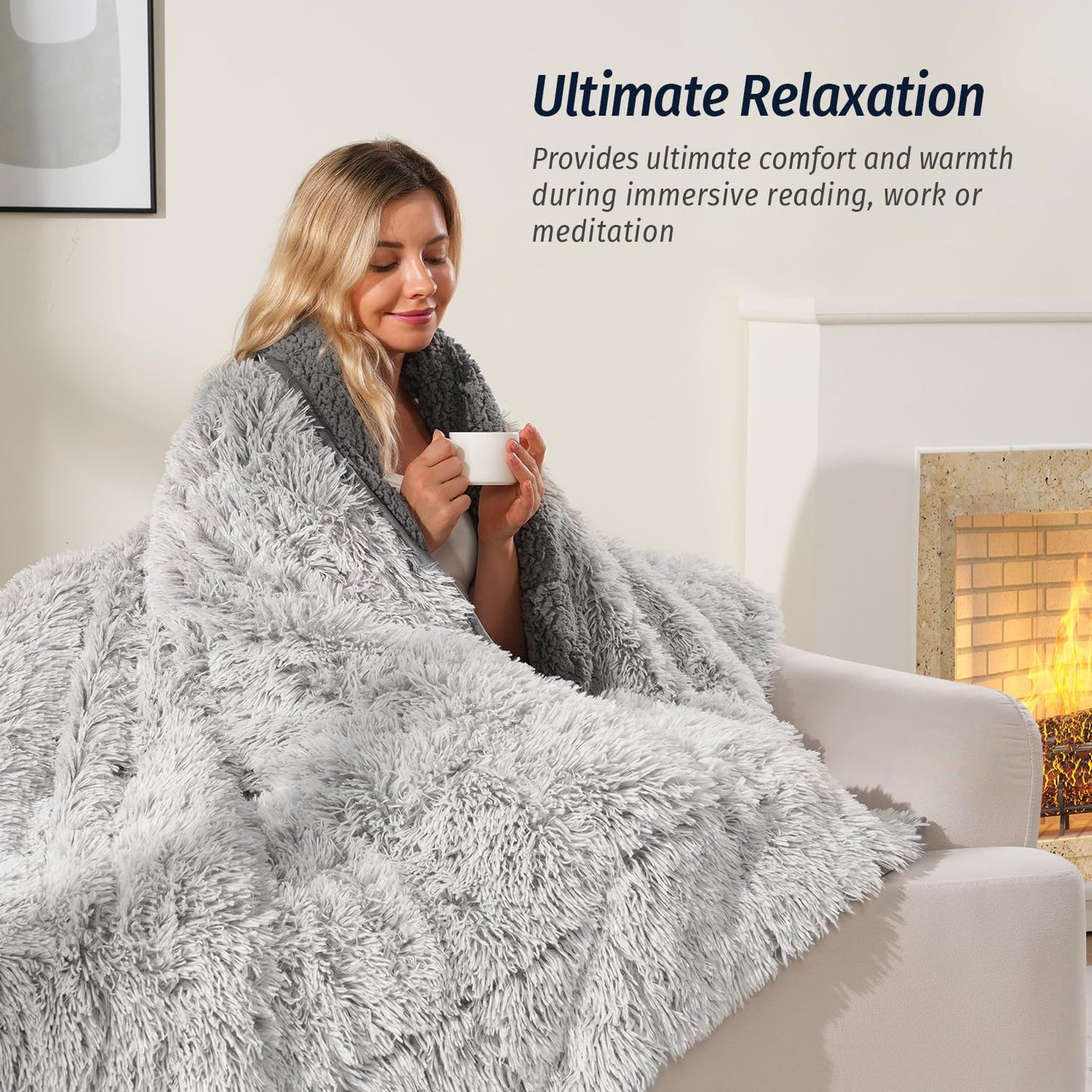 Faux Fur Weighted Blanket