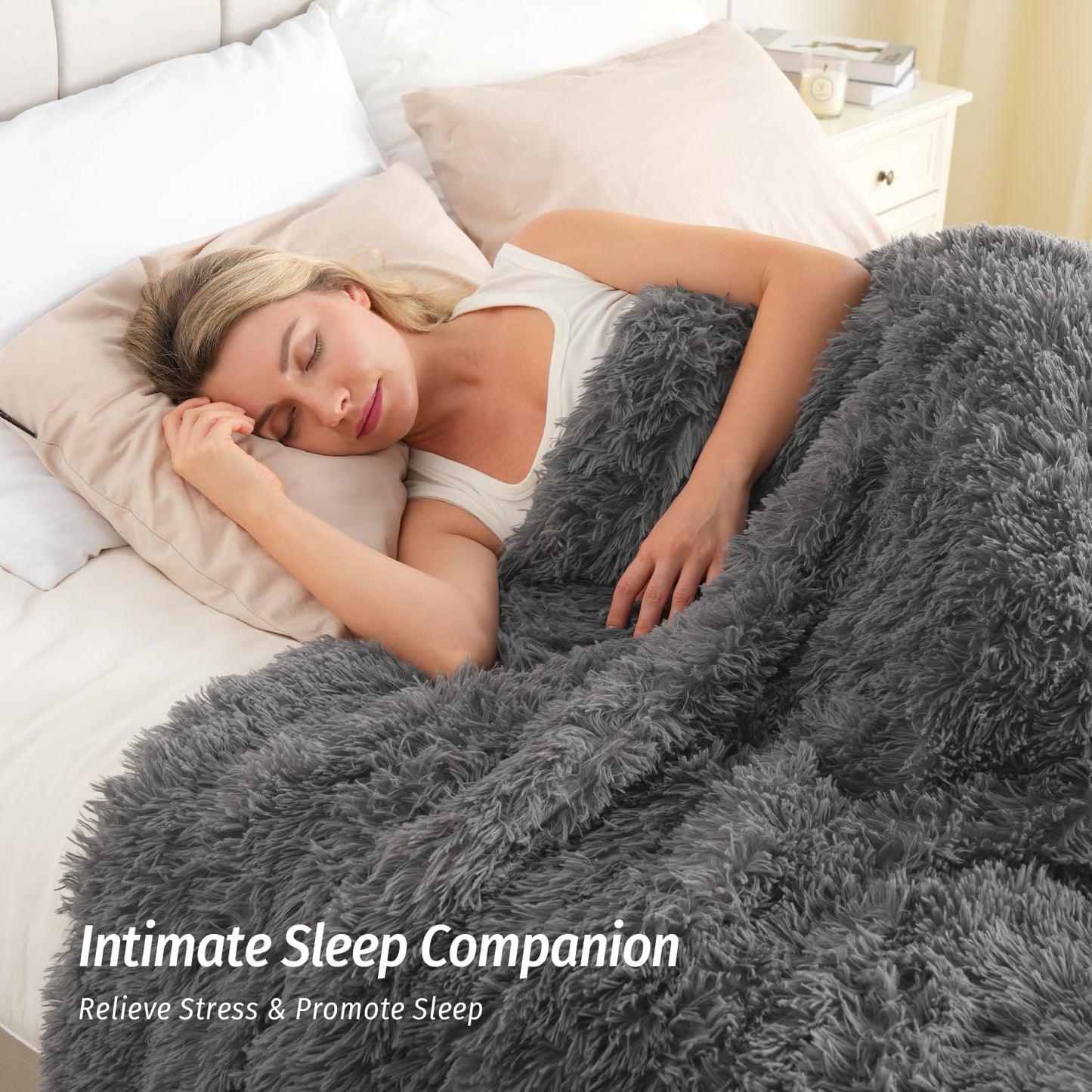 Faux Fur Weighted Blanket