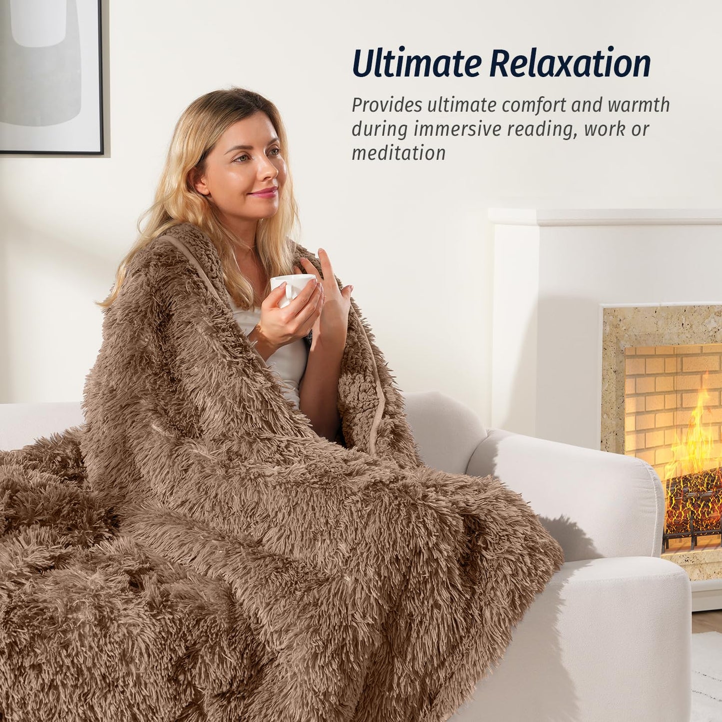 Faux Fur Weighted Blanket