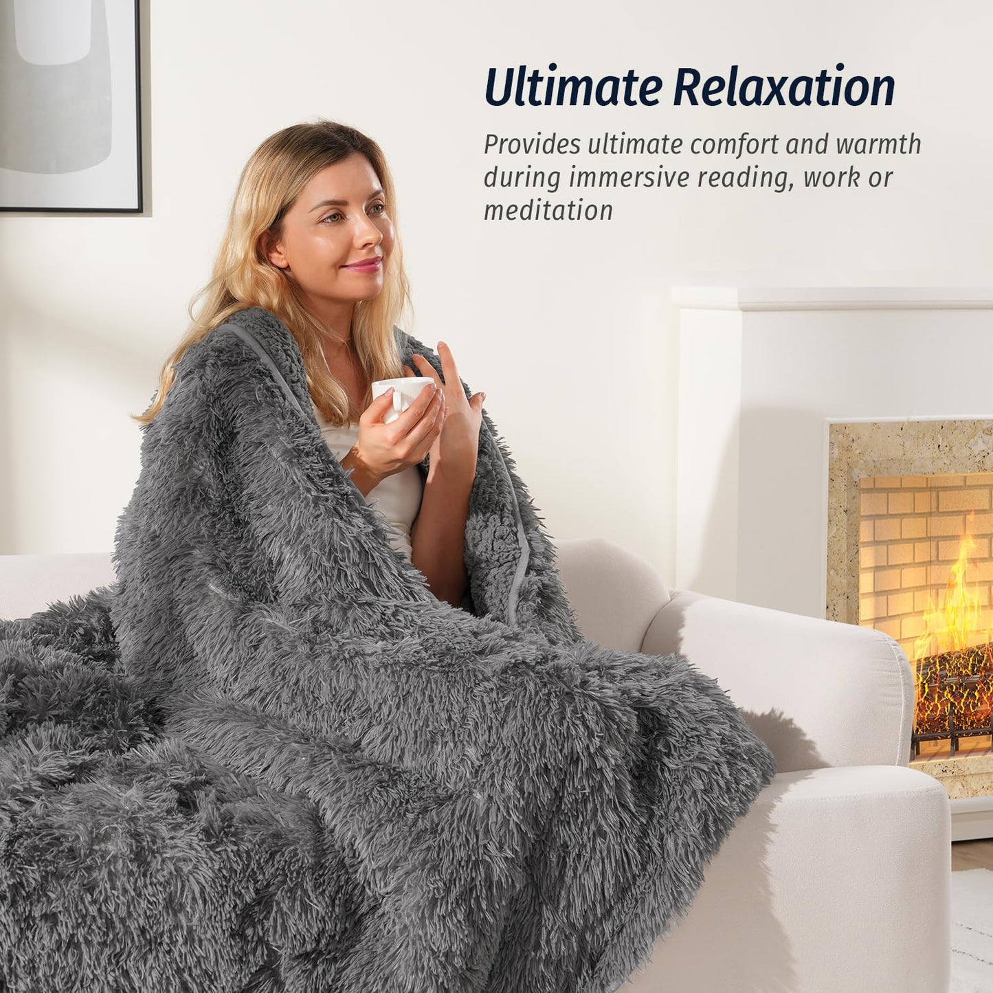 Faux Fur Weighted Blanket