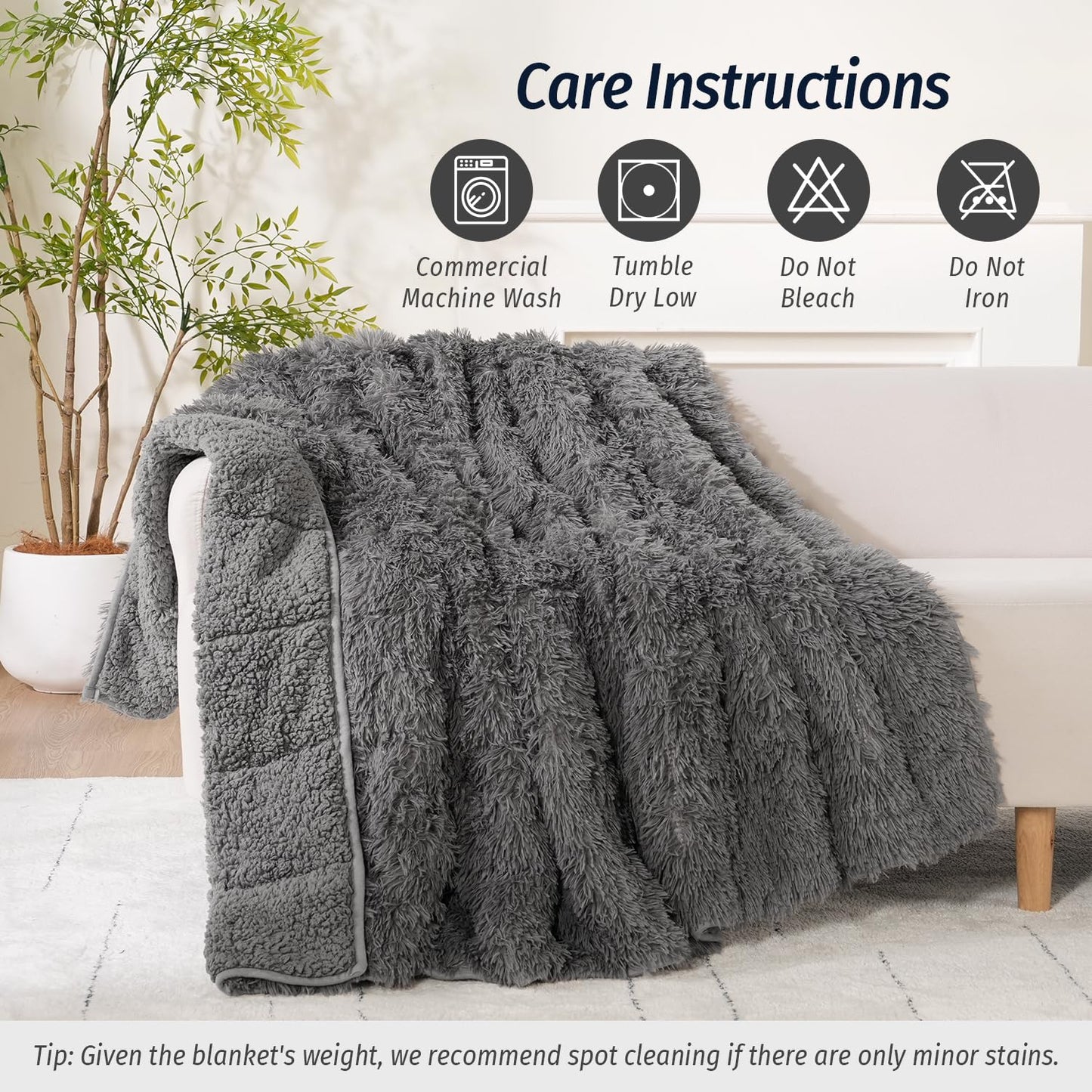 Faux Fur Weighted Blanket