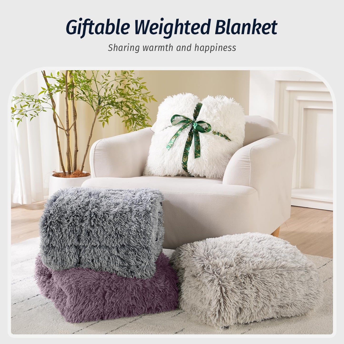 Faux Fur Weighted Blanket