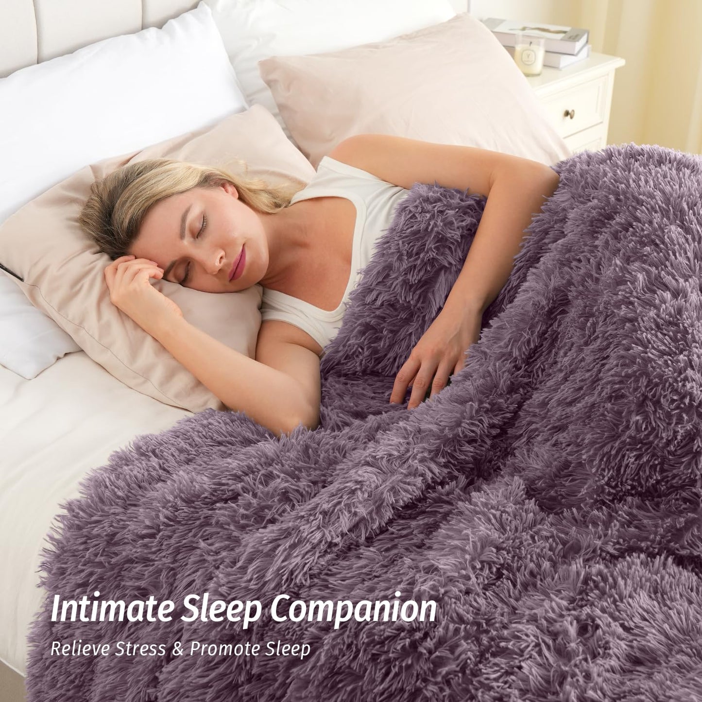 Faux Fur Weighted Blanket