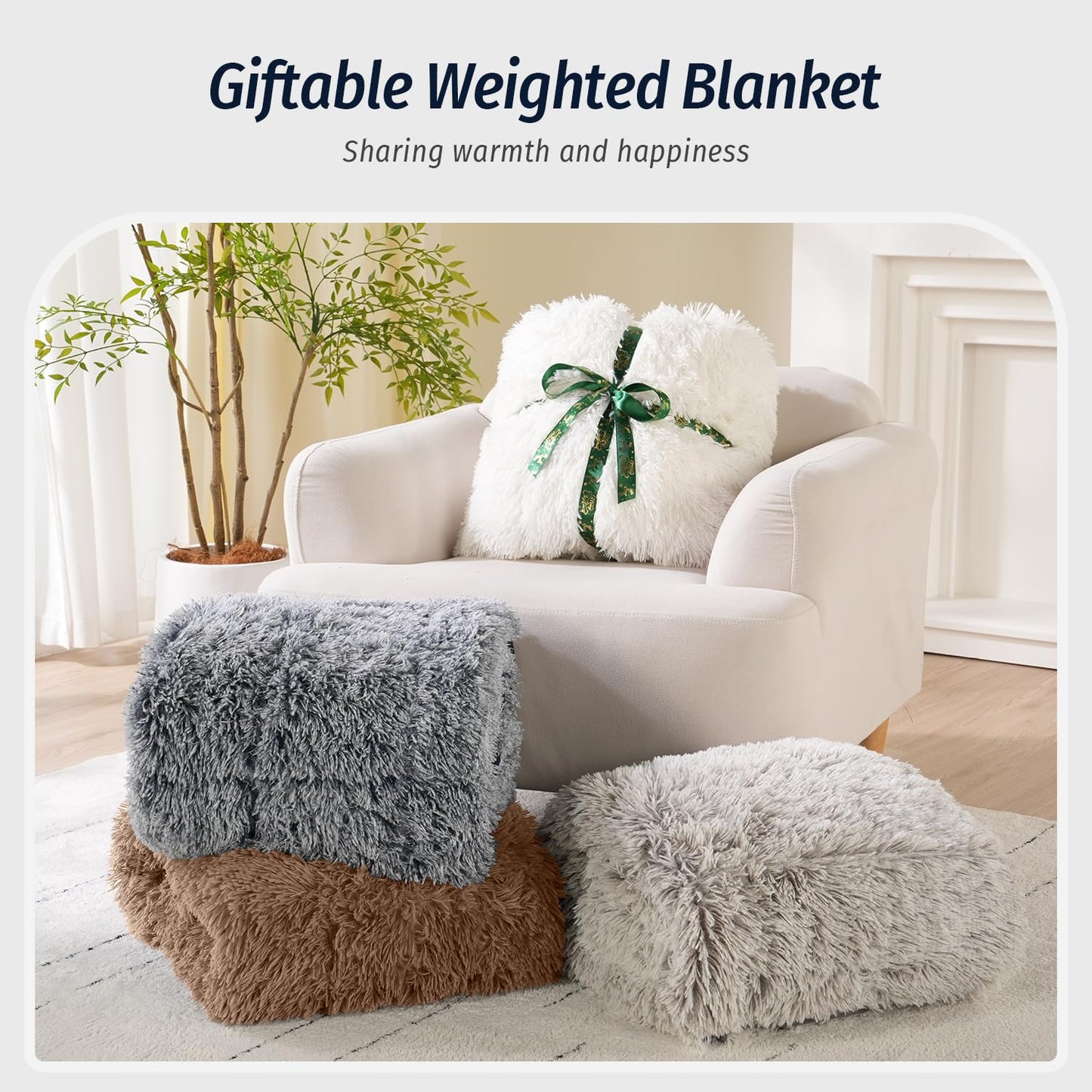 Faux Fur Weighted Blanket