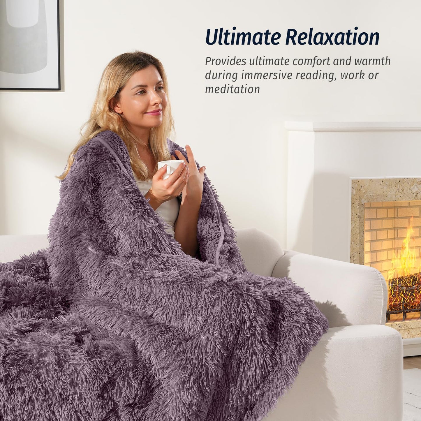Faux Fur Weighted Blanket