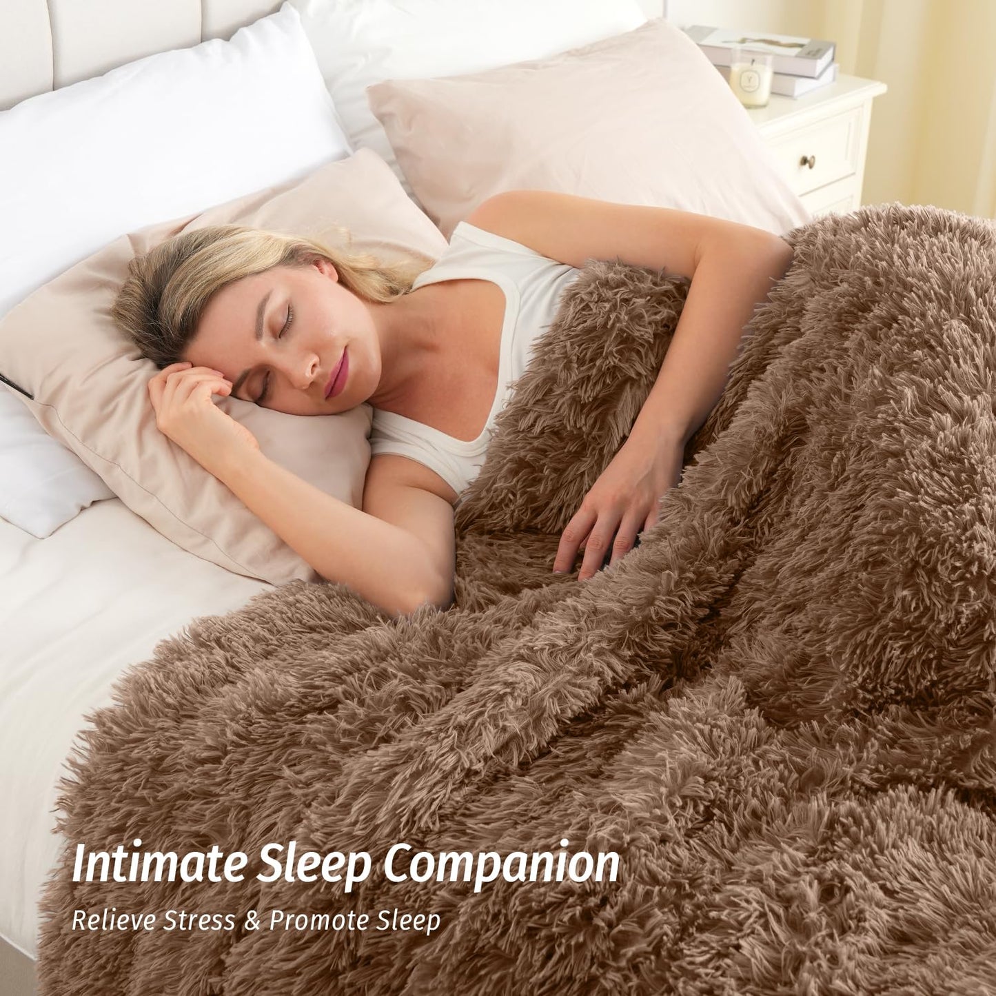 Faux Fur Weighted Blanket