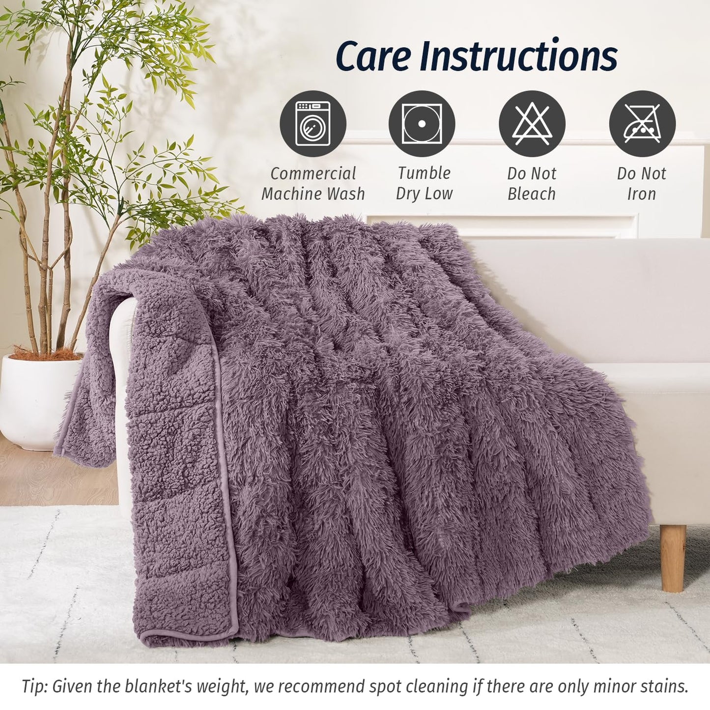 Faux Fur Weighted Blanket
