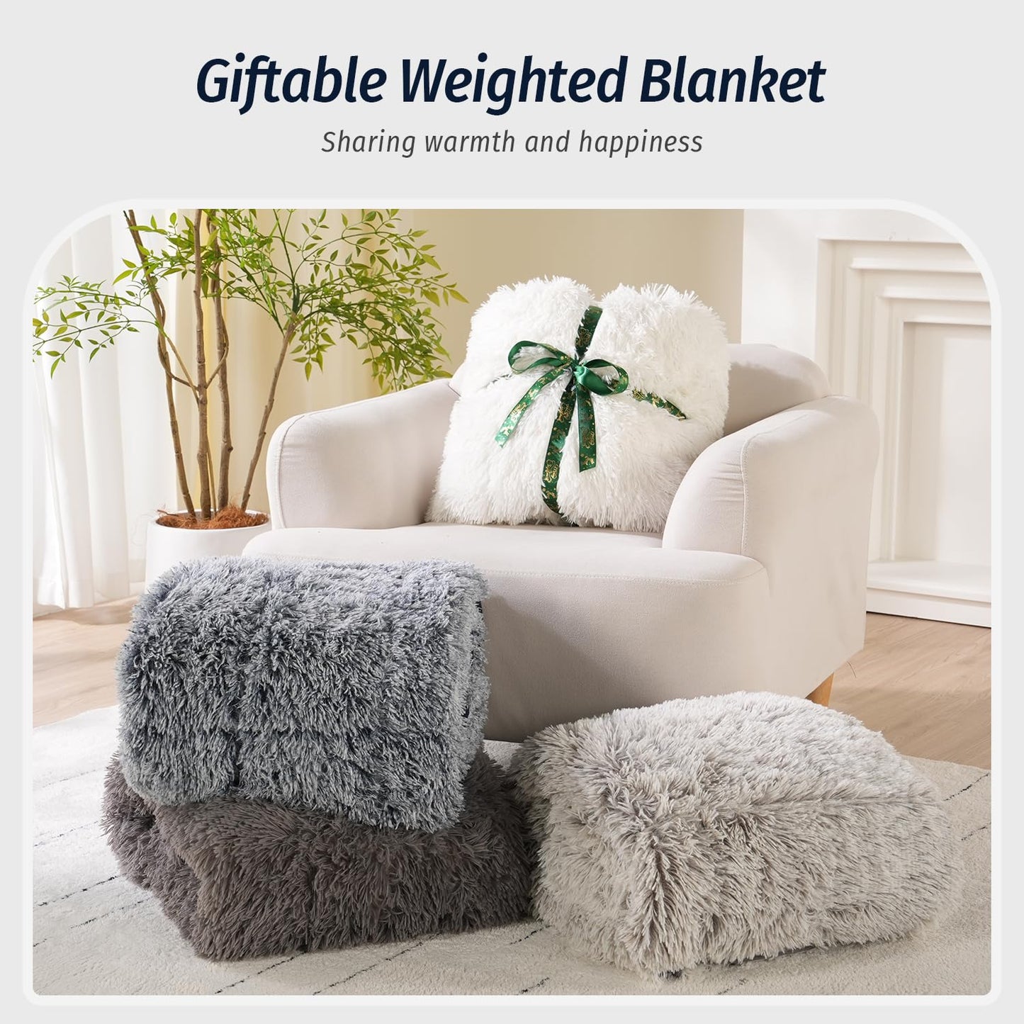 Faux Fur Weighted Blanket