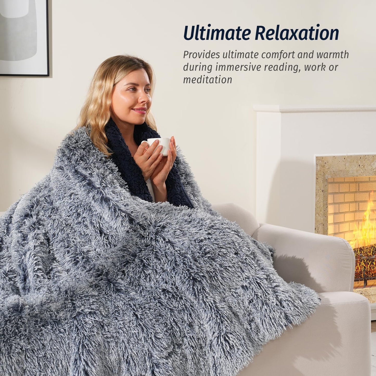 Faux Fur Weighted Blanket