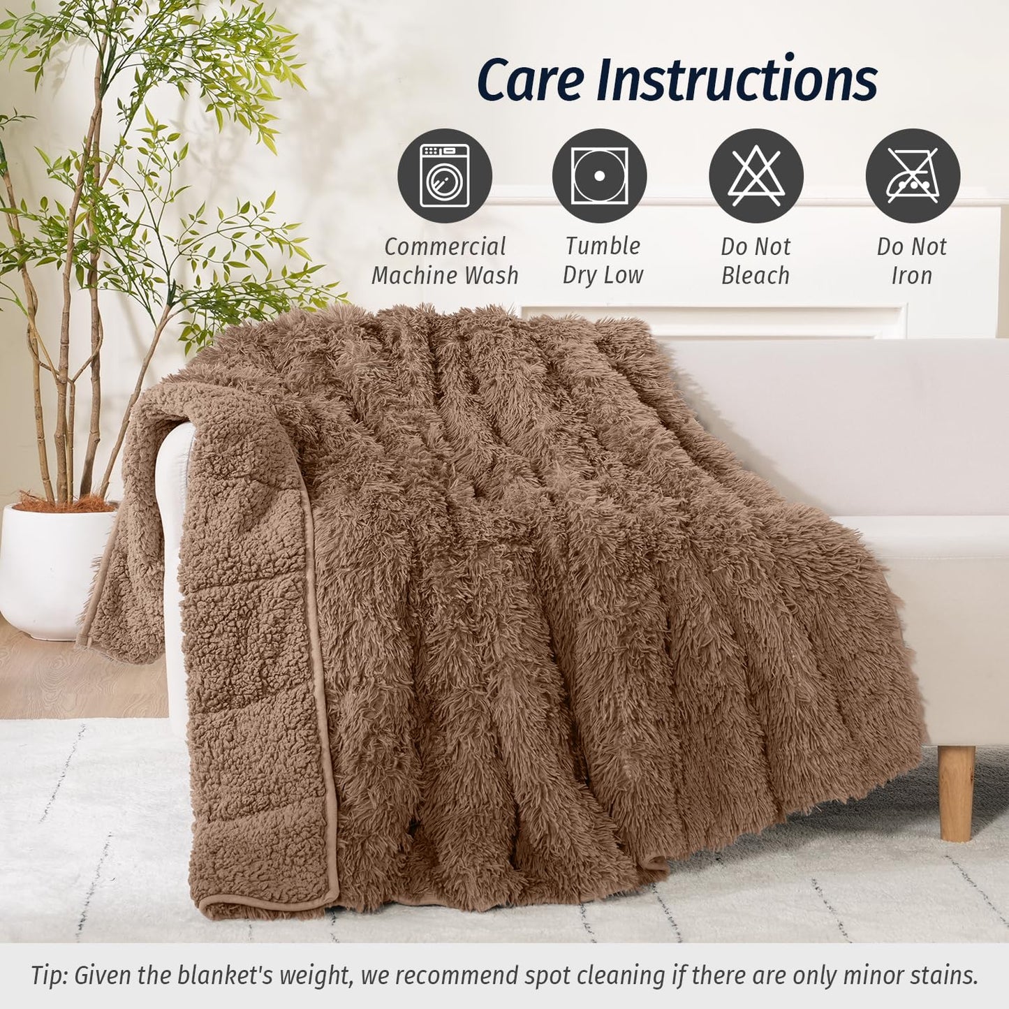 Faux Fur Weighted Blanket