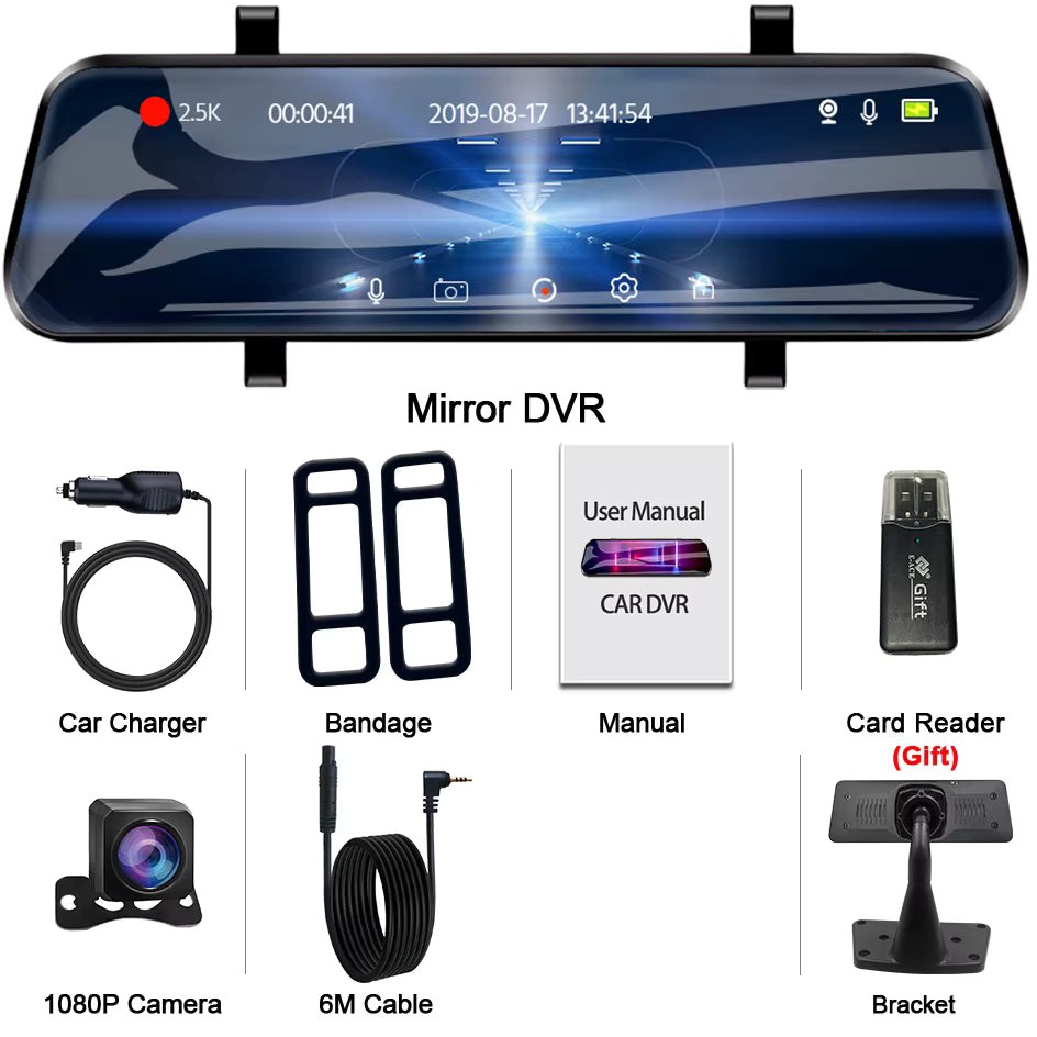 MotorWay™ | Dash Camera Camera Video Recorder With Rear View