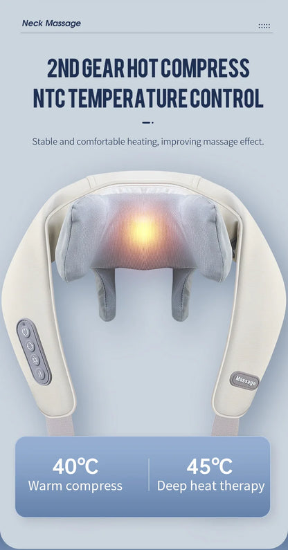 Clynera RelaxPro™ | Wireless Neck & Back Massager