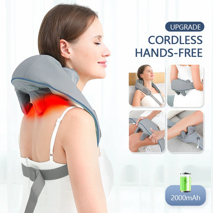 Clynera RelaxPro™ | Wireless Neck & Back Massager
