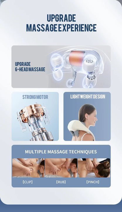 Clynera RelaxPro™ | Wireless Neck & Back Massager