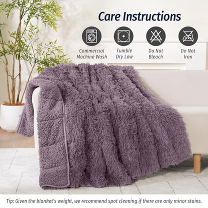 Faux Fur Weighted Blanket