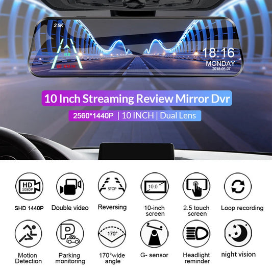 MotorWay™ | Dash Camera Camera Video Recorder With Rear View